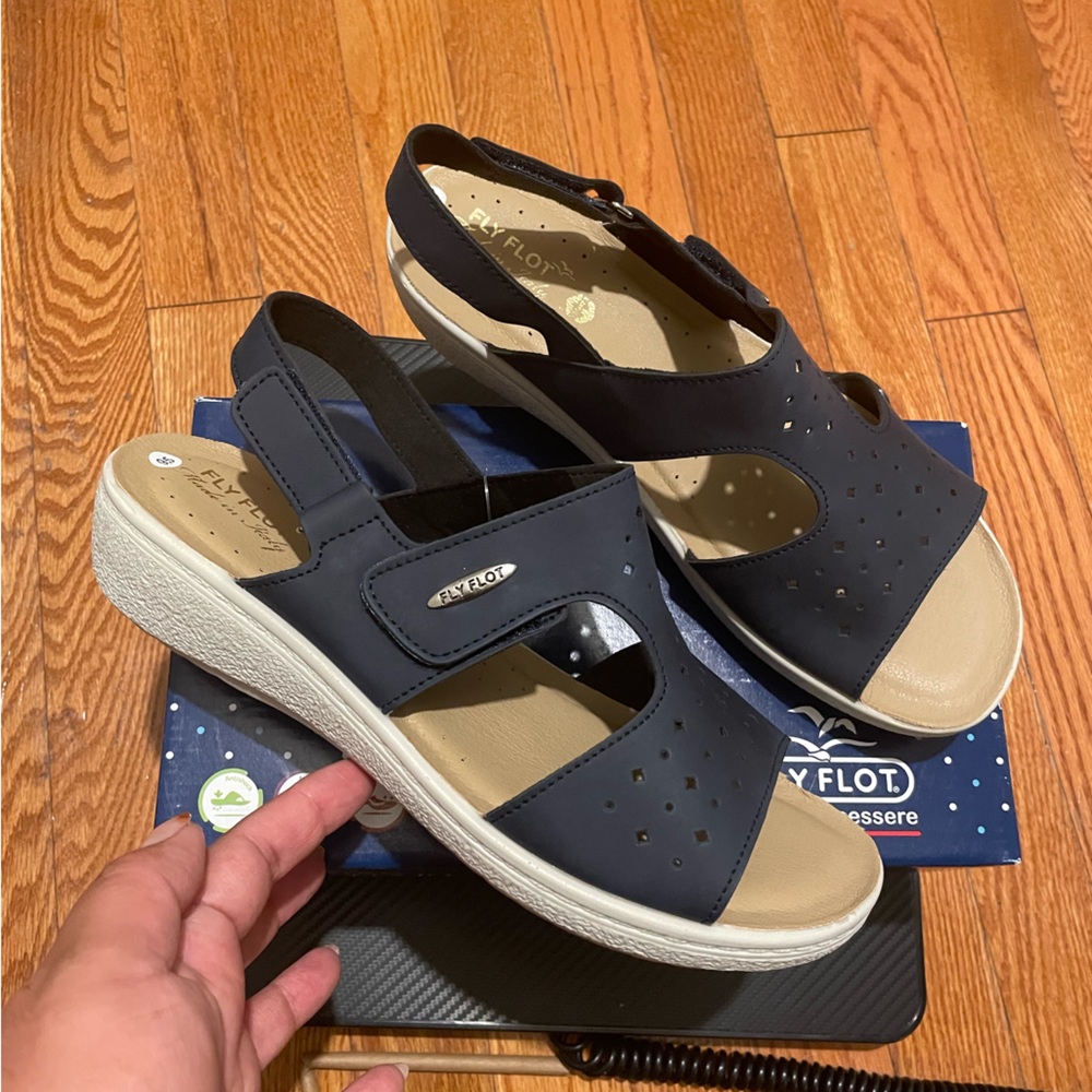 Fly Flot Women’s Made In Italy Cut Out Sandals
